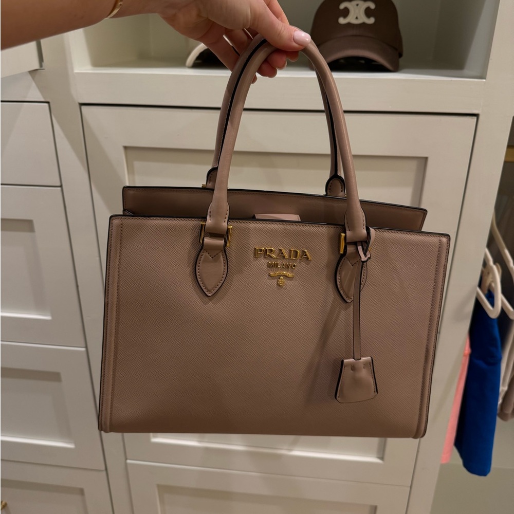 Like New Prada Blush Large Handbag